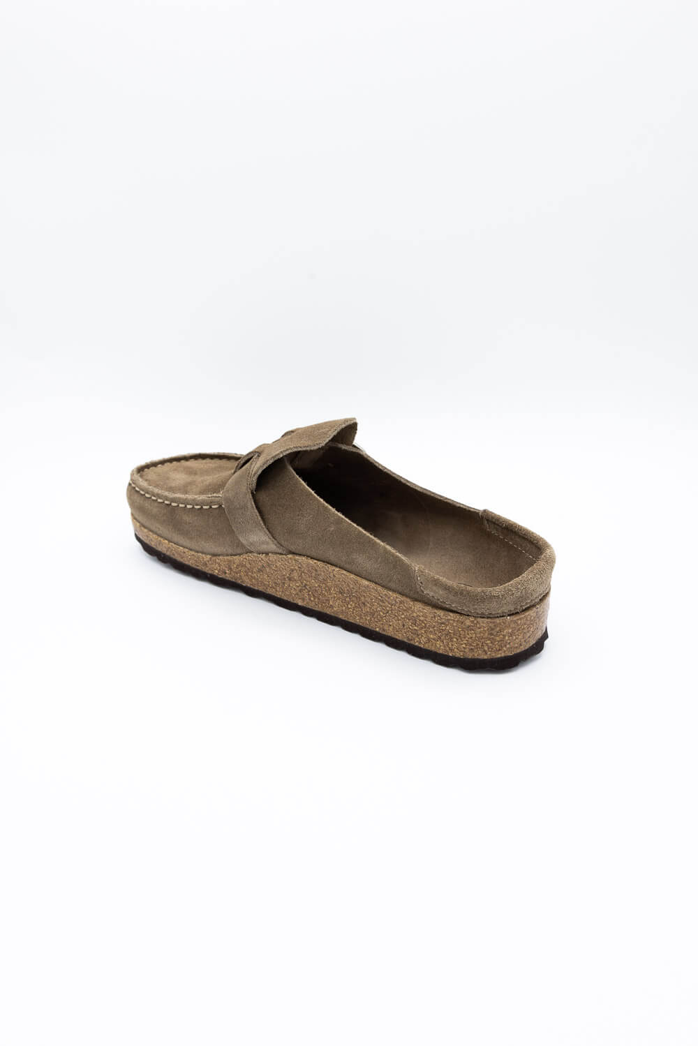 Like-New Birkenstock ‘Buckley’ Suede Buckle Clogs Grey/Tan shops Womens 38 (7-7.5)