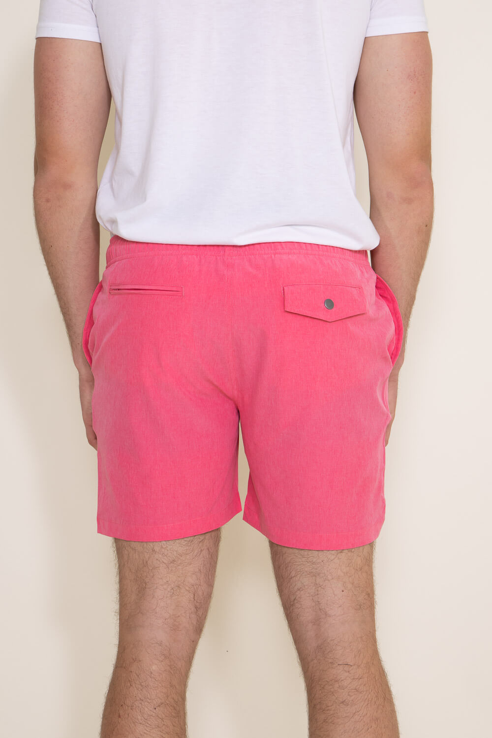 Hot pink men's short shorts
