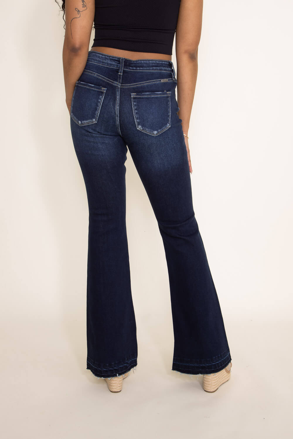 KanCan Mid-Rise Button Fly Flare Jeans for Women | KC7338LD – Glik's