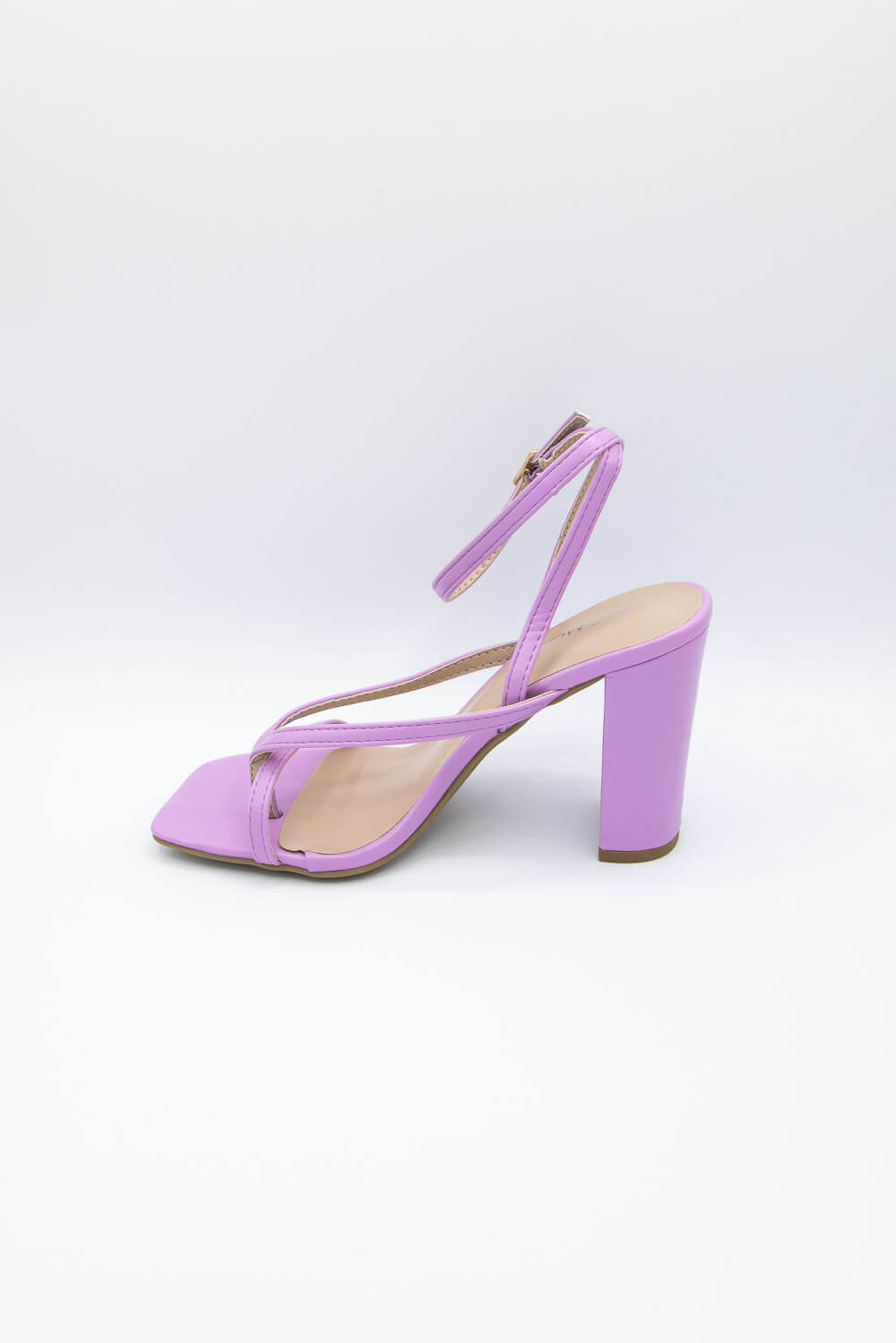 Dolce & Gabbana, Purple suede studded heel sandals - Unique Designer Pieces