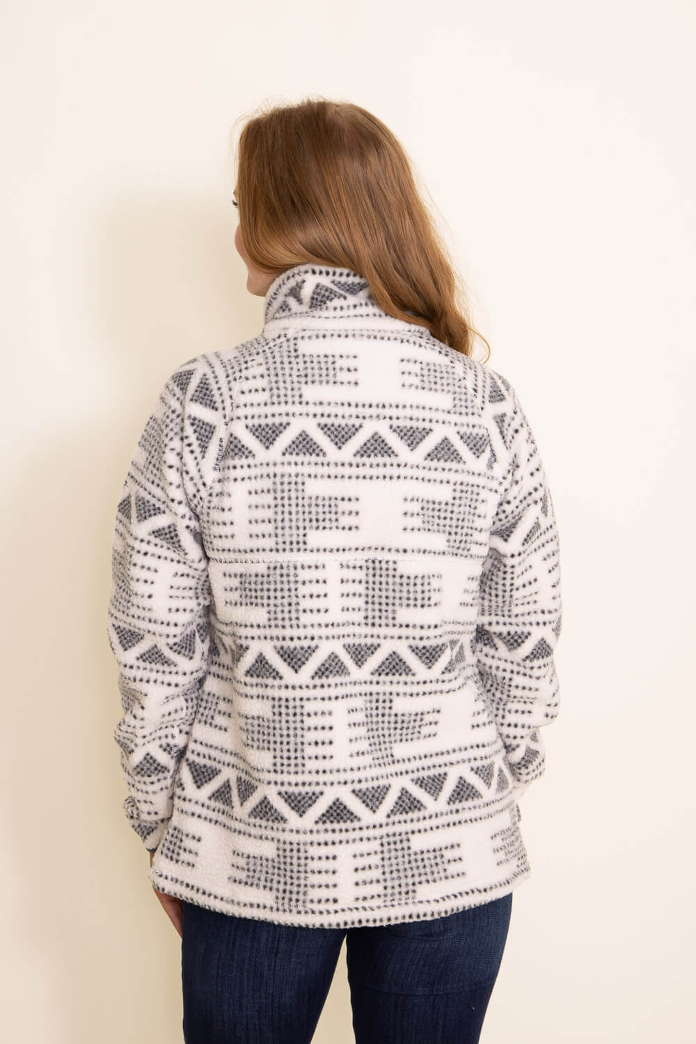 Carhartt Relaxed Fit Fleece Glik\'s for Women | White Pullover – in 104922-W15