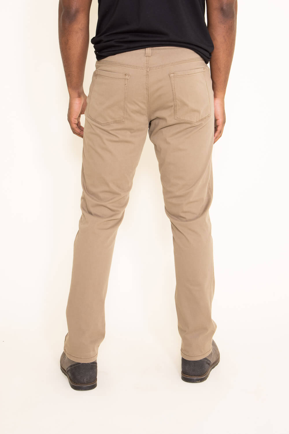 Union Five Pocket Comfort Twill Pants for Men in Brown