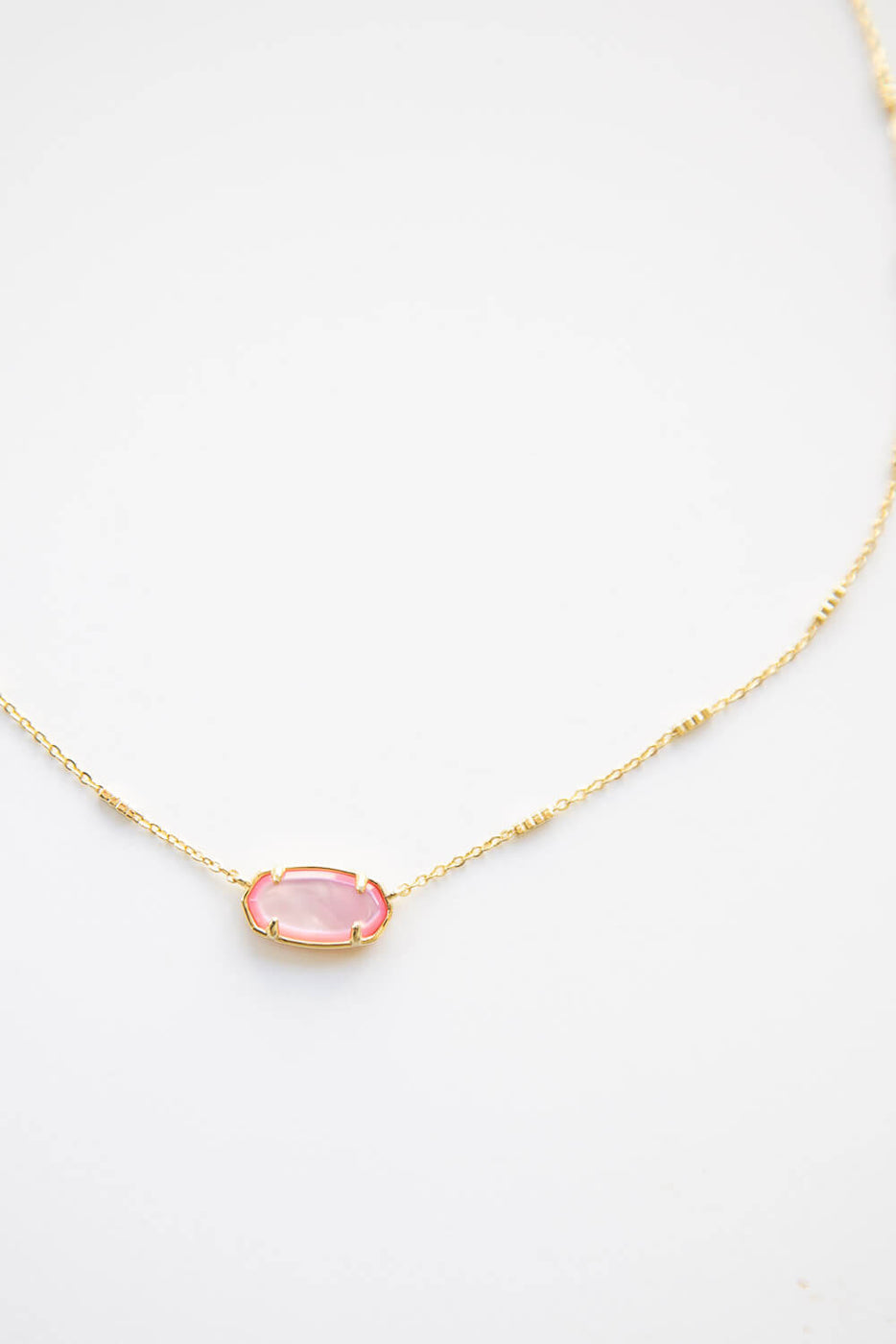 kendra scott elisa gold pendant necklace pink