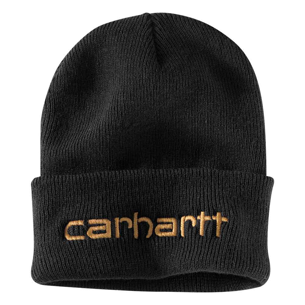 Black 2024 carhartt beanie