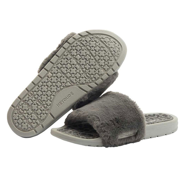 HEYDUDE Shoes Women’s Peggy Slide Sandals in Grey Cheetah – Glik's
