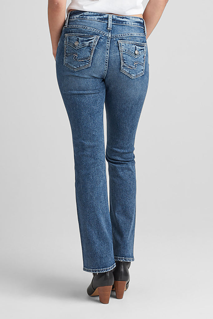 Silver: Suki Bootcut Jeans, Denim - Elise