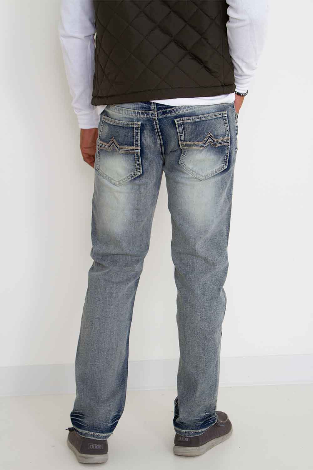 True Luck Miles Straight Distressed Jeans for Men | TL18350004 – Glik's