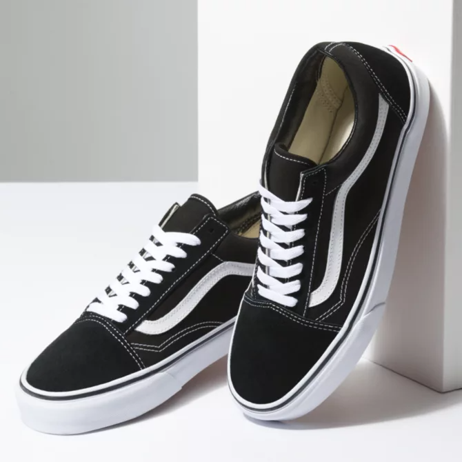 Vans Old Sneakers | – Skool Black/White Glik\'s VN000D3HY28 in