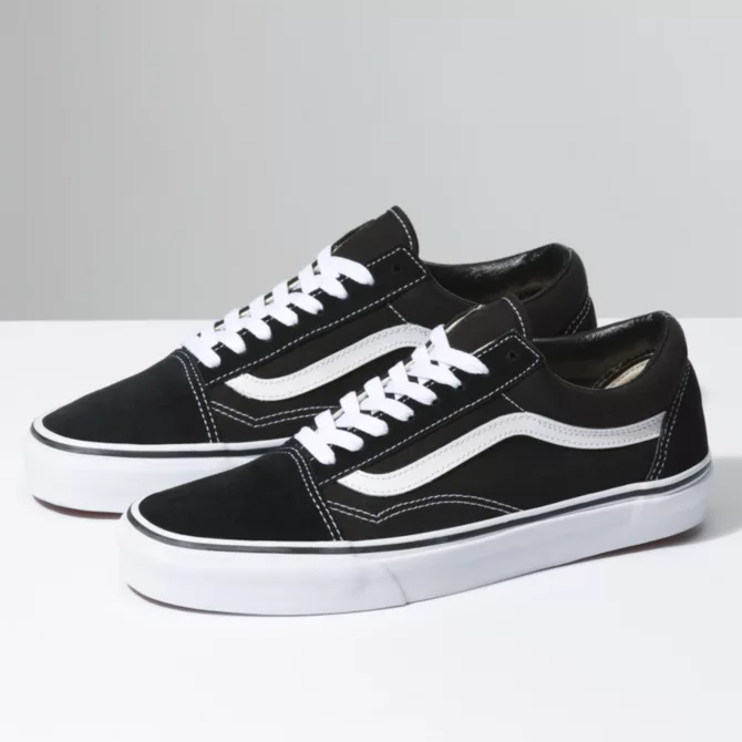 Vans | VN000D3HY28 Skool Glik\'s in Sneakers Black/White Old –