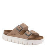 Papillio by Birkenstock Arizona Chunky Suede Sandals for Women in Sand Brown