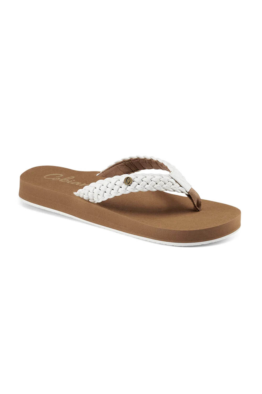 Cobian white flip hot sale flops