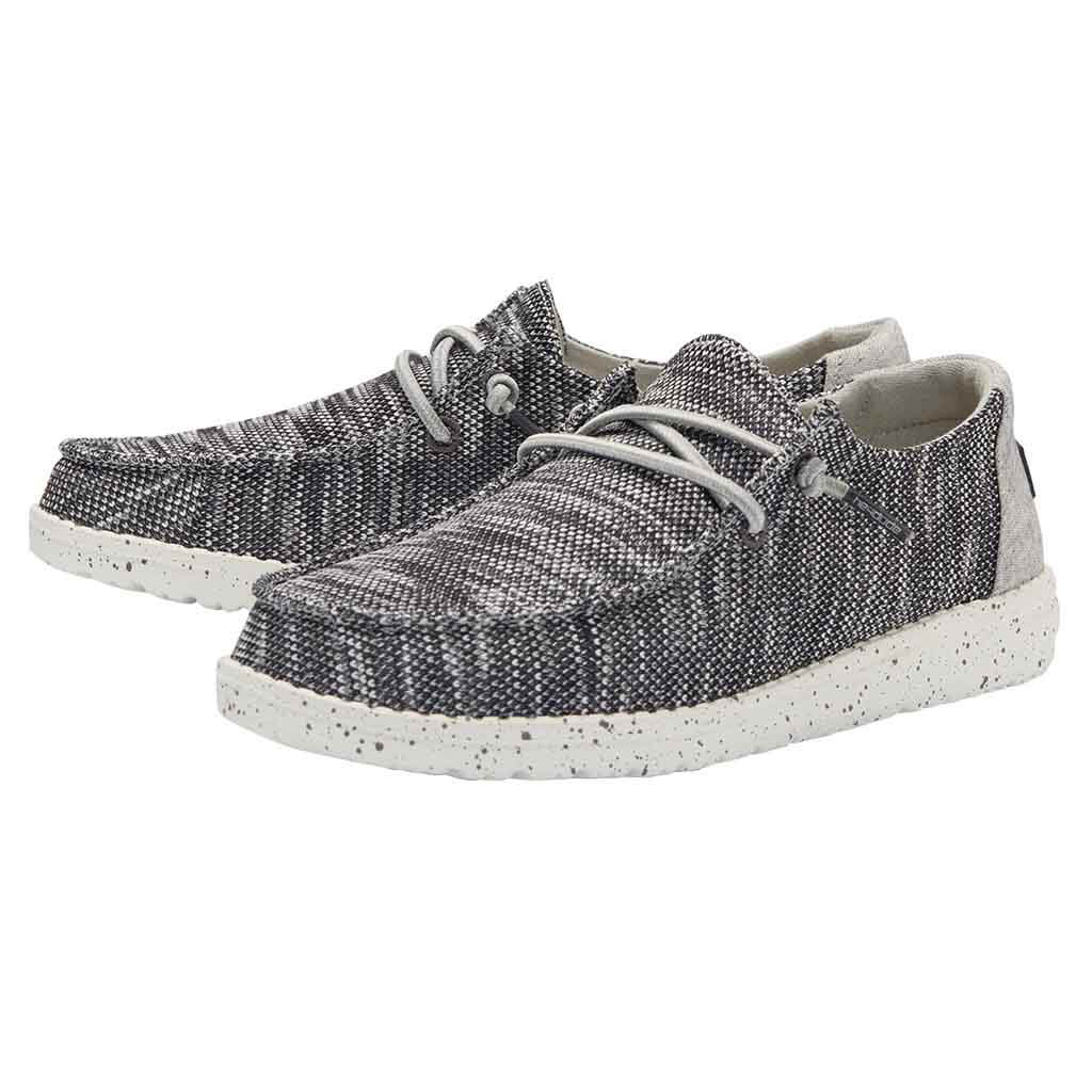 HEYDUDE Women's Wendy Sox Shoes in Micro Dark Grey – Glik's