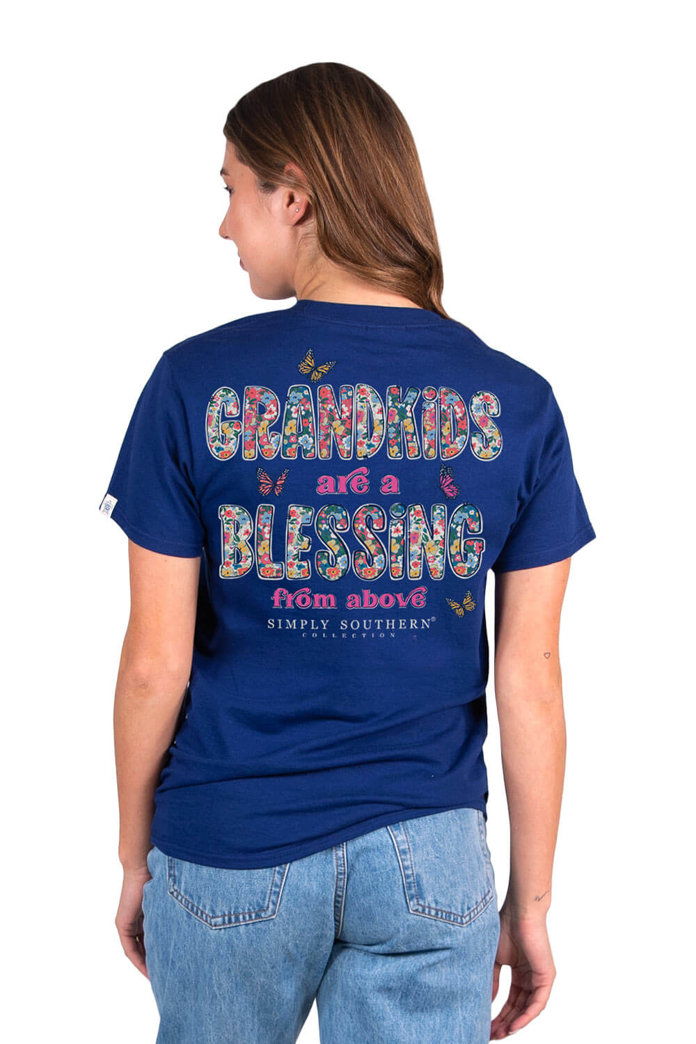 Simply Southern Grandkids T-Shirt for Women in Dark Blue | SS